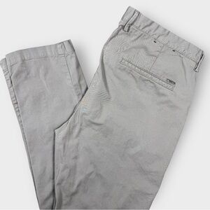 Hugo Boss Chino‎ Pants Men’s 34R Gray Stretch Cotton Blend Made in Romania